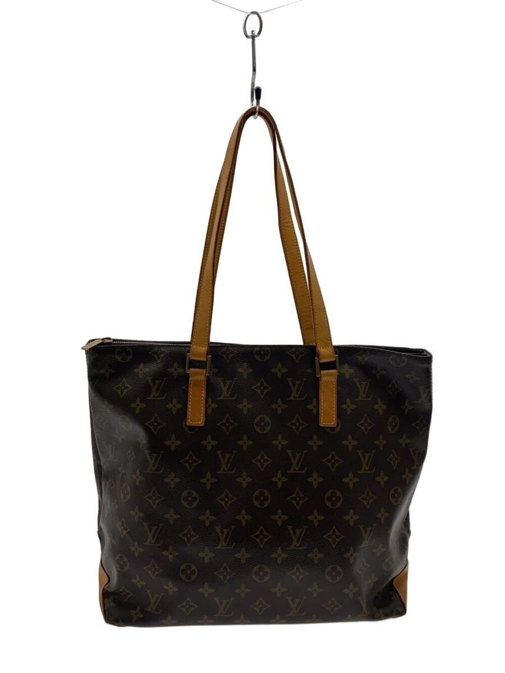 LOUIS VUITTON Cabas Mezzo Monogram Canvas Brown